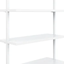 Mid-Century Modern White Wall Desk
