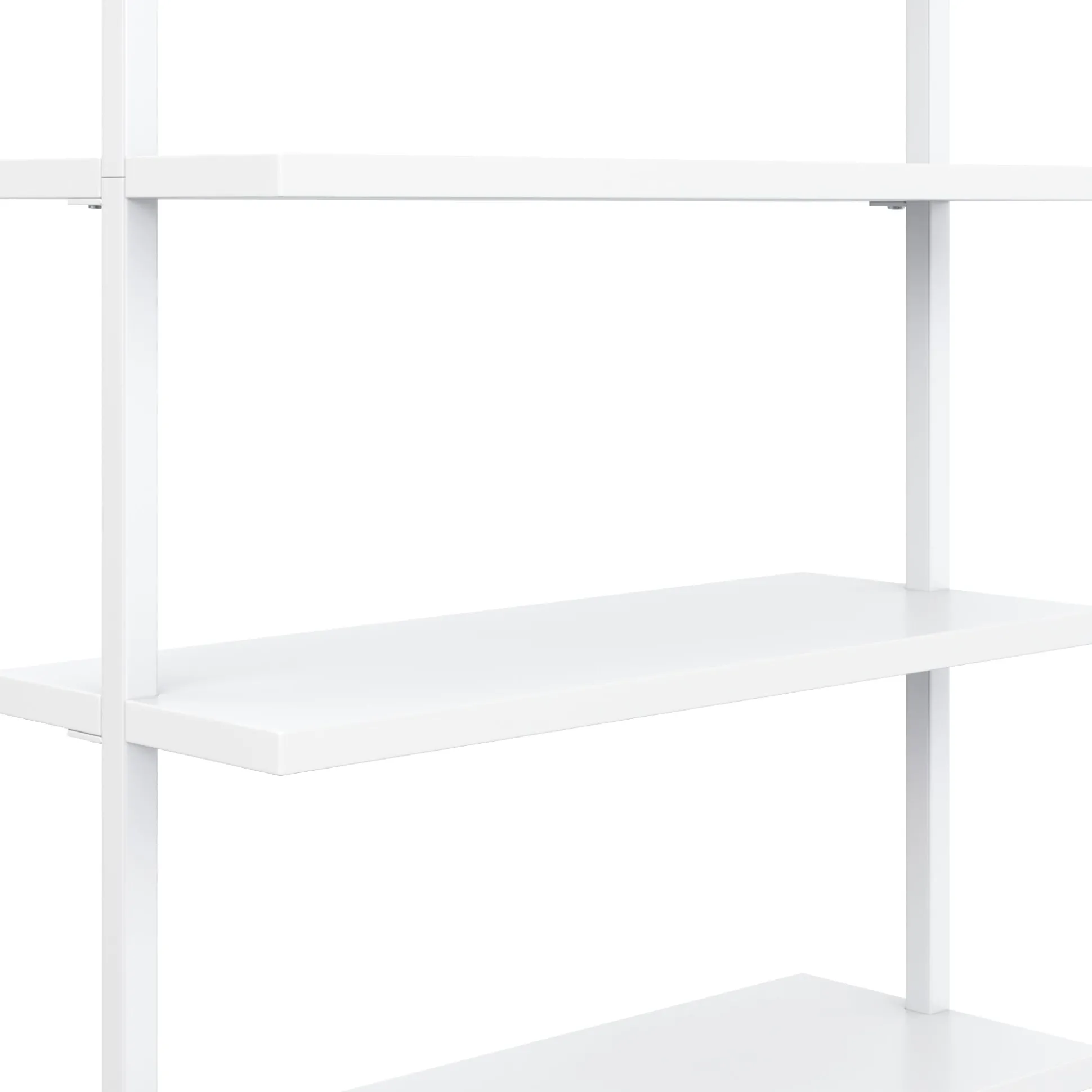Mid-Century Modern White Wall Desk