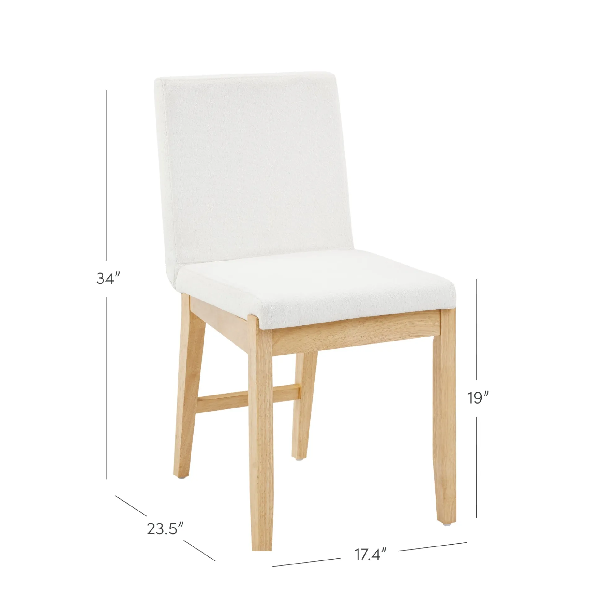 Modern Exposed Back Dining Chair (Set of 4)