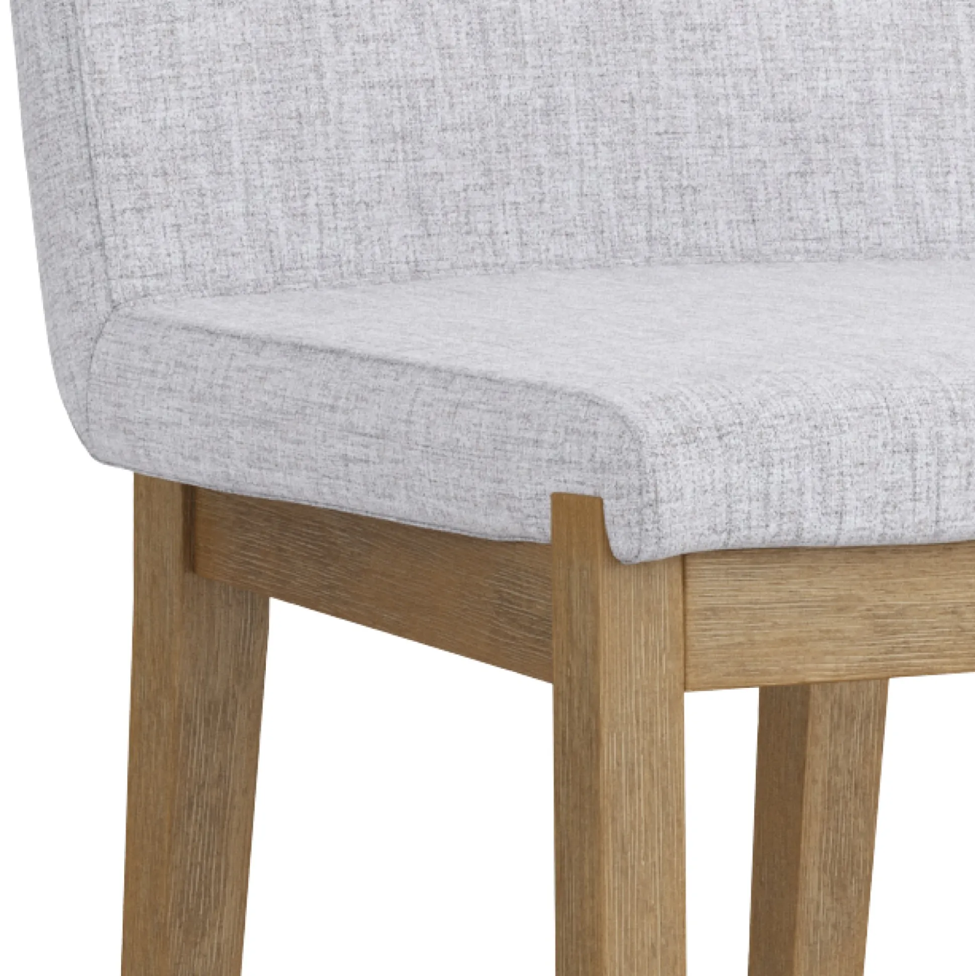 Modern Upholstered Counter Height Bar Stool w/ Back Gray