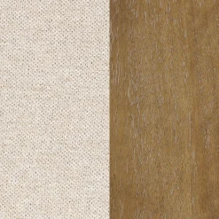 Modern Upholstered Curved Back Dining Chair Flax/Light Brown (Set of 4)