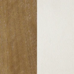Modern Wood & Boucle Bar Stool with Bolster Back Cream/Light Brown (Set of 2)