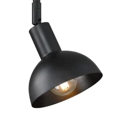 Plug-in Metal Wall Lights Black (Set of 2)