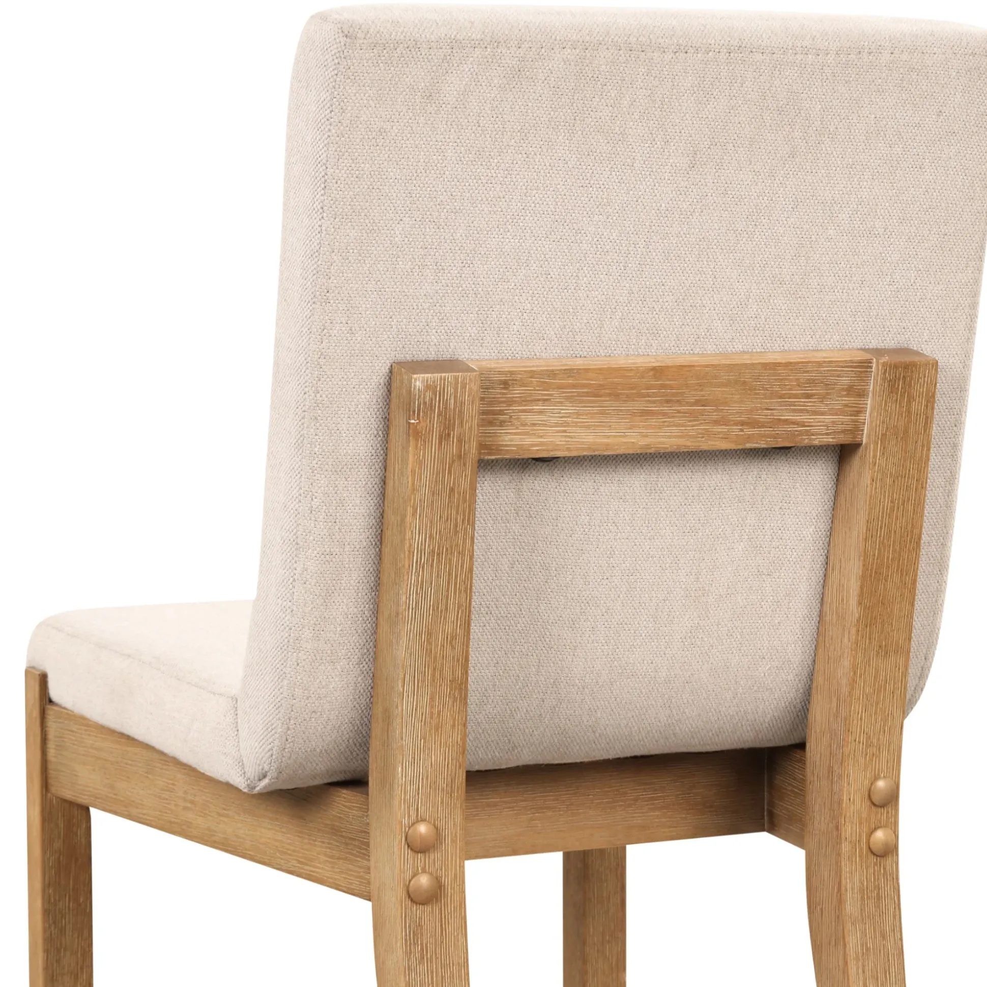 Rattan Boho Dining Set w/ Upholstered Dining Chairs (Set of 6)