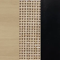Rattan & Wood 3-Drawer Dresser Light Oak