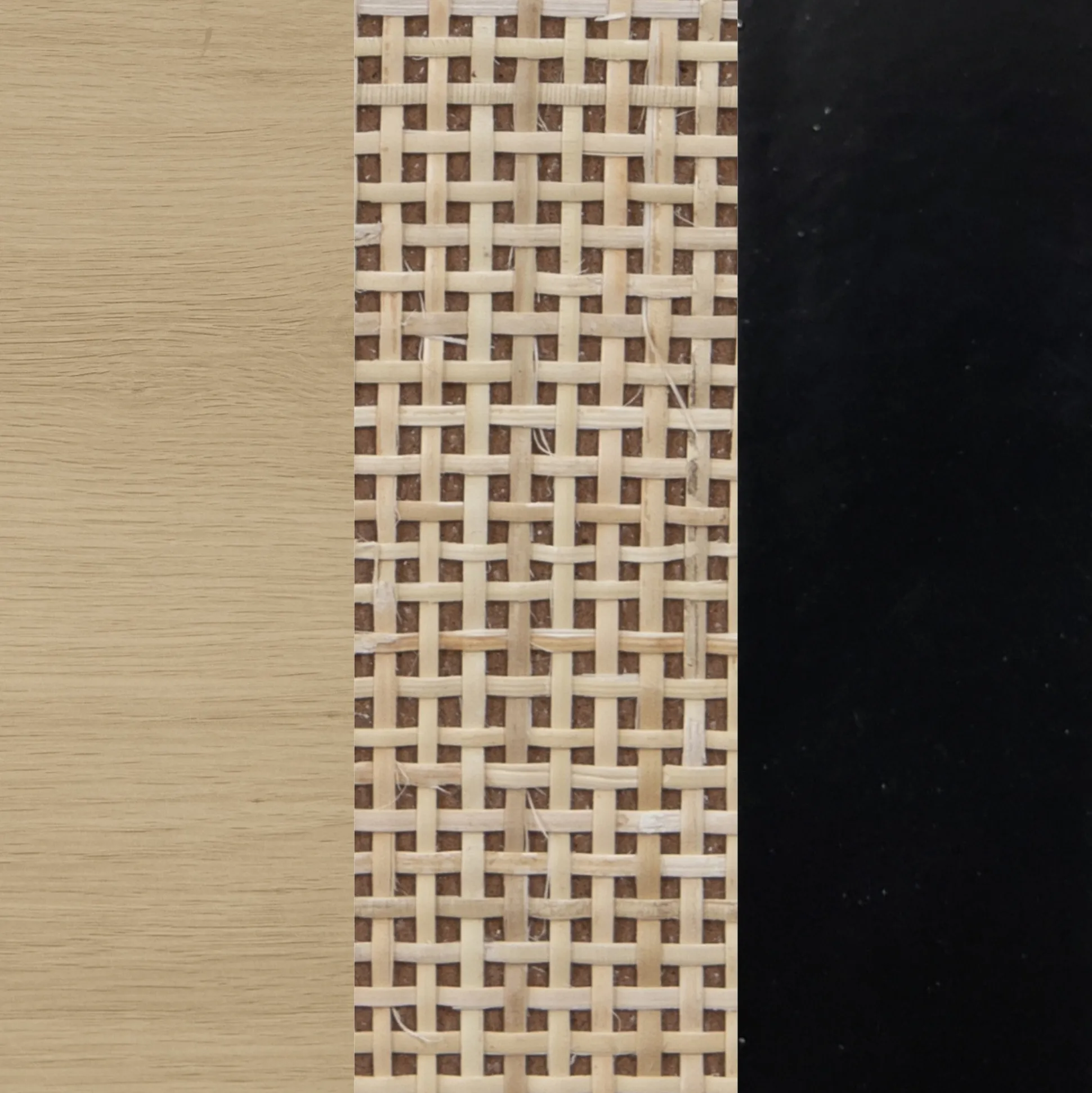Rattan & Wood Dressers Light Oak (Set of 3)