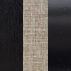 Rattan, Wood & Metal 3-Drawer Dressers Black (Set of 2)
