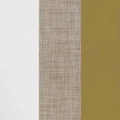 Rattan, Wood & Metal 3-Drawer Dresser White