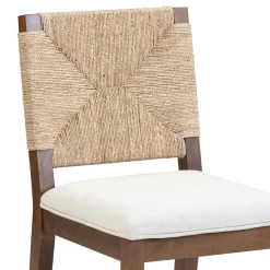 Seagrass Counter Height Bar Stools Dark Brown (Set of 3)