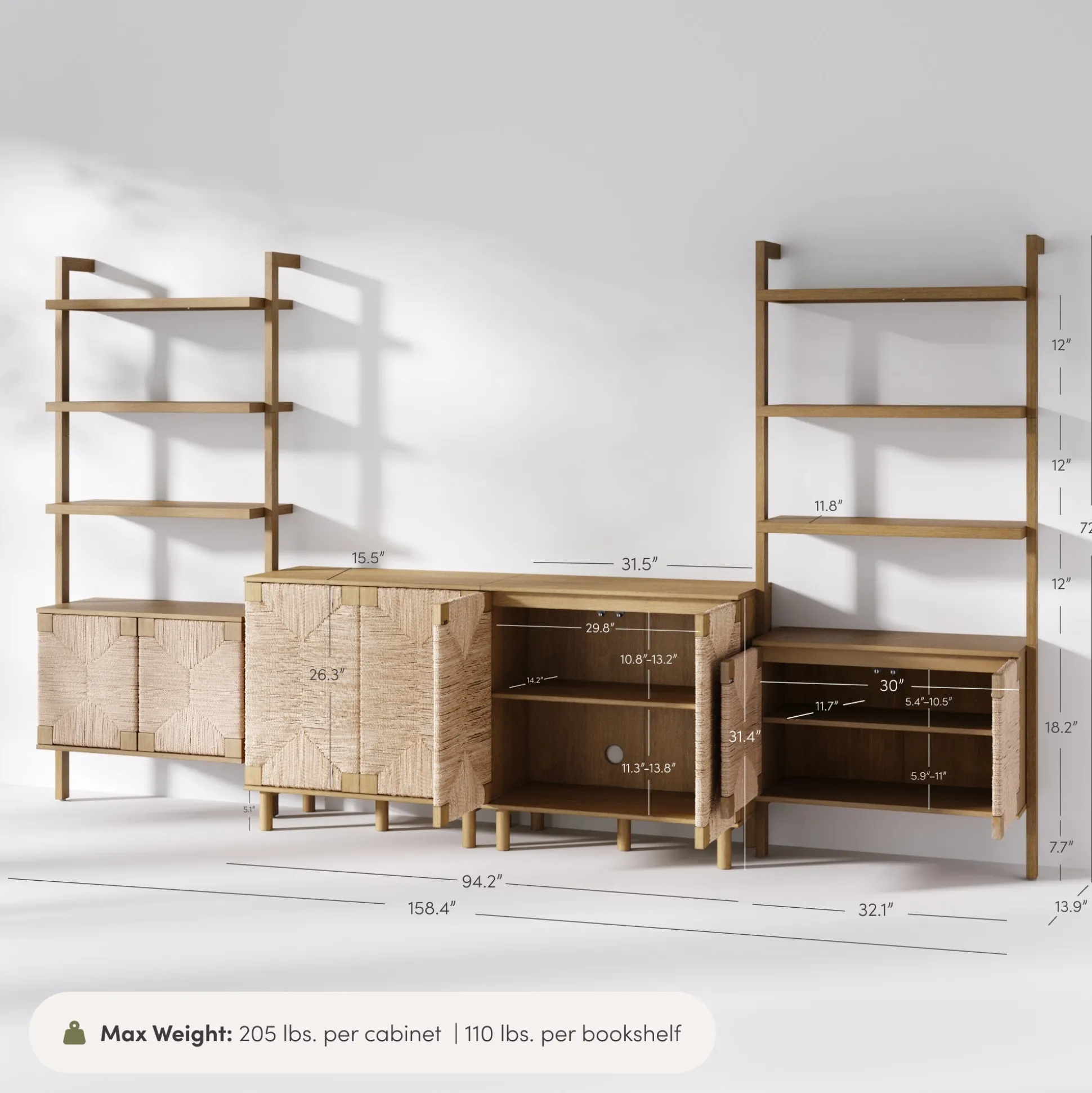 Seagrass Entertainment Center Brown