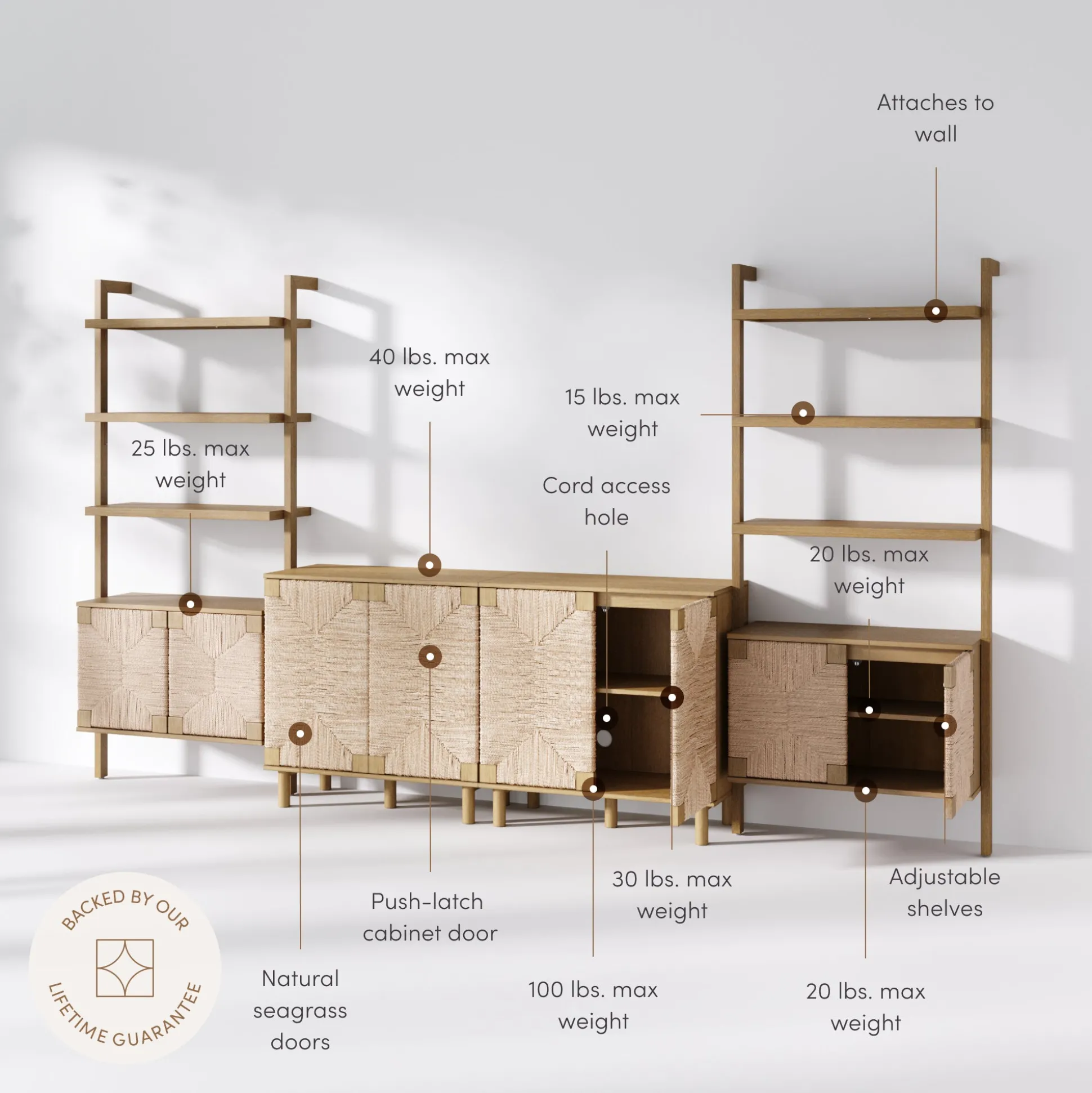 Seagrass Entertainment Center Brown