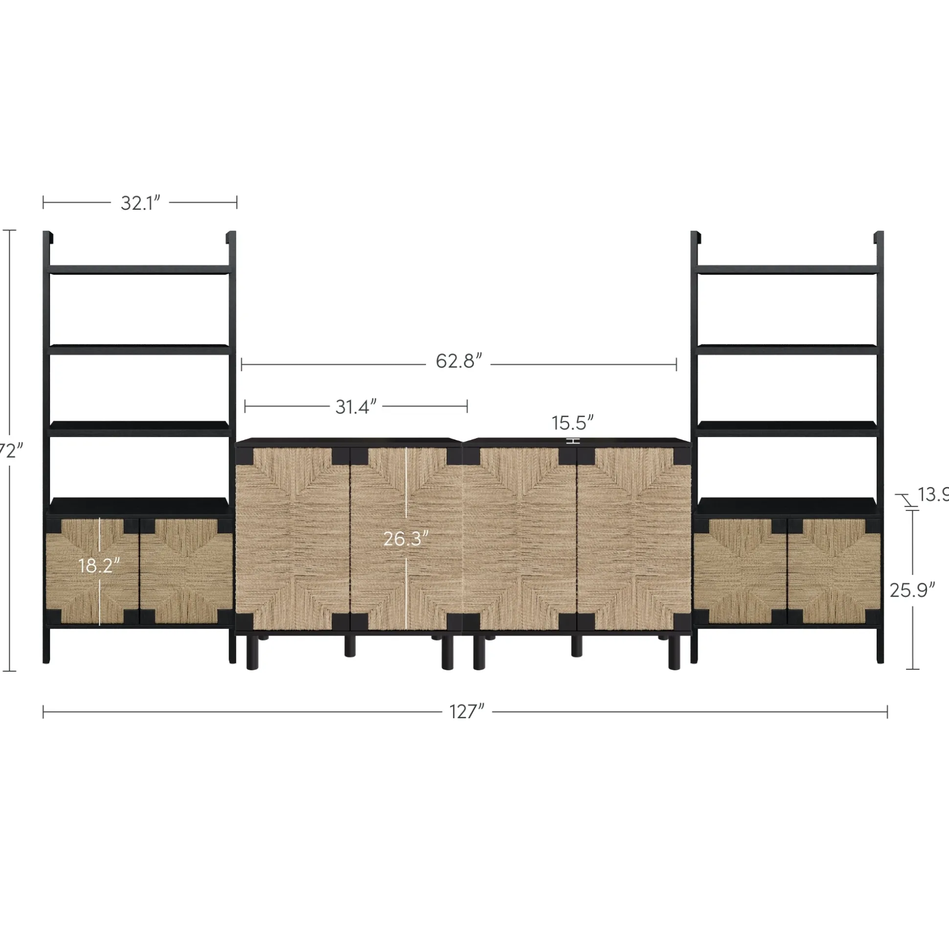 Seagrass Entertainment Center Black