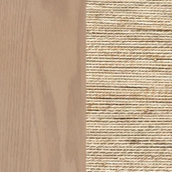 Seagrass Storage Cabinet Credenza Raw Oak (Set of 3)