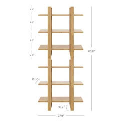 Solid Wood Wall Shelves Warm Pine (Set of 2)
