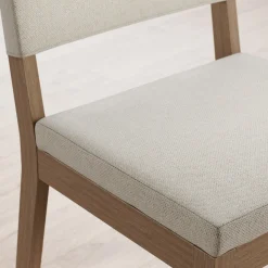 Upholstered Dining Chair Light Brown (Set of 4)