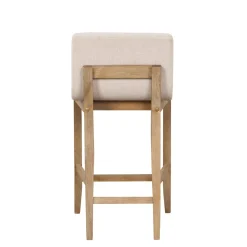Wood Counter Height Bar Stools Light Brown (Set of 3)