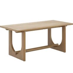 Wood Dining Table for 6 with U-Shaped Legs