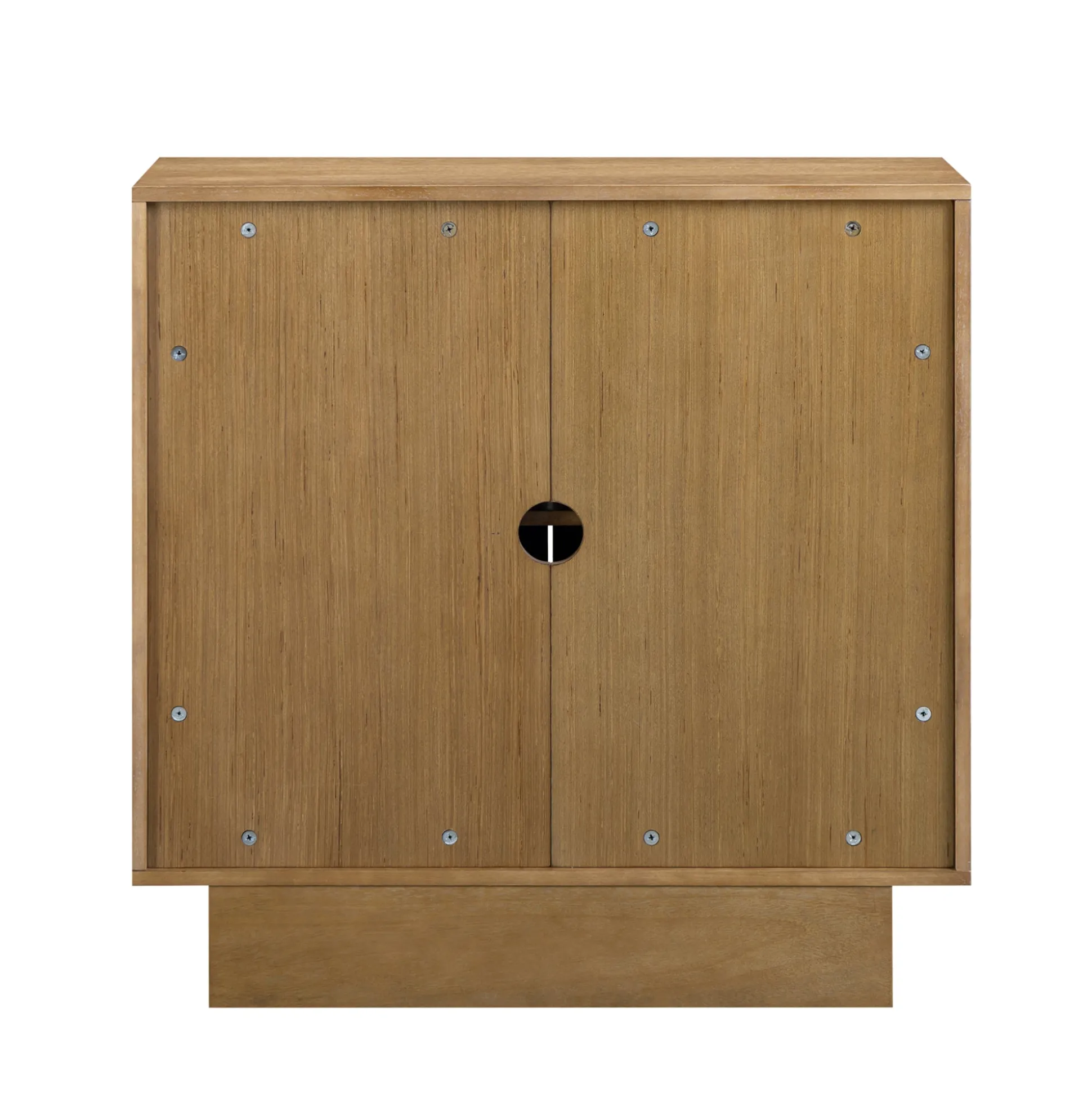 Wooden TV Console with Antique Carved Doors for TVs up to 65" Light Brown