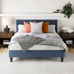 Wood Herringbone Nightstands Nutmeg (Set of 2)