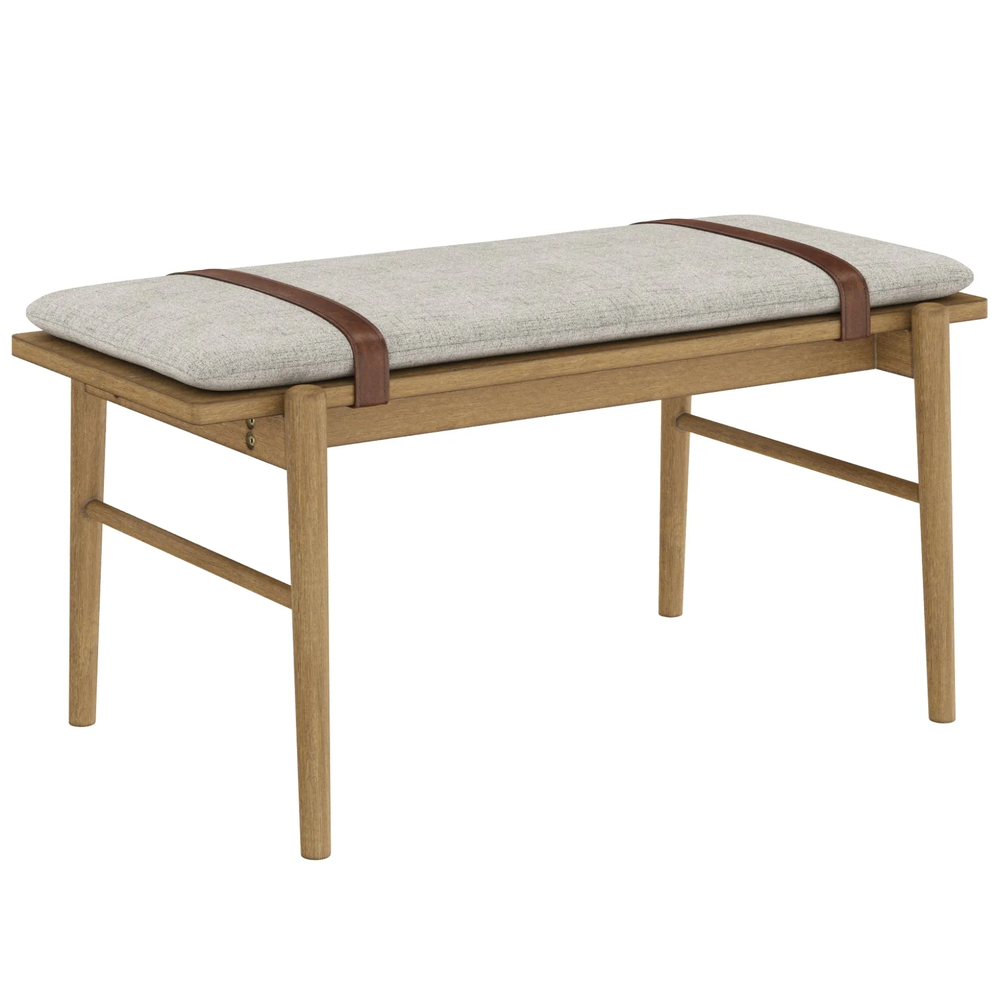 Wood Removable Cushion Upholstered Bench