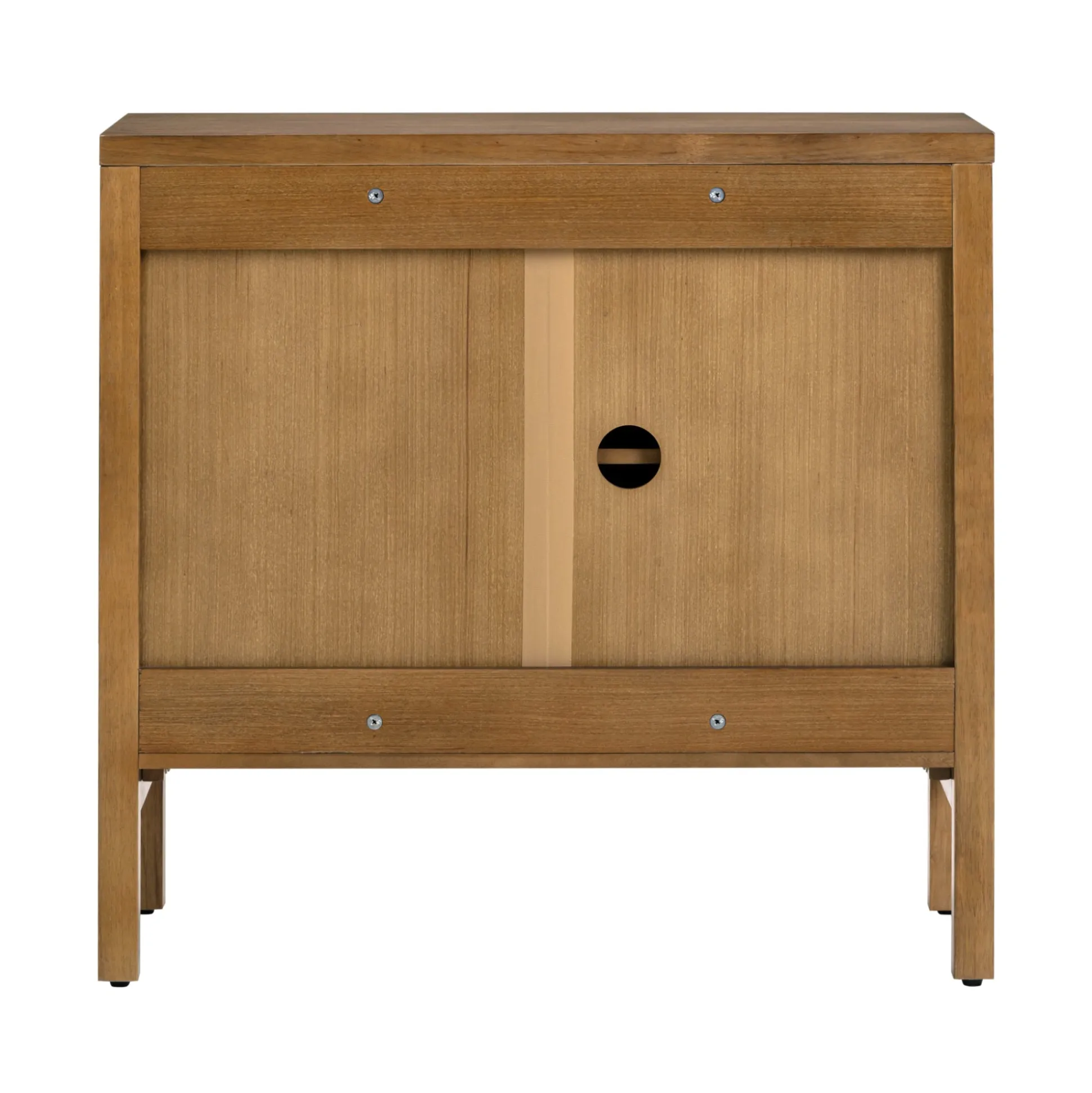 Wood Transitional Fluted TV Console Light Brown for TVs up to 75"