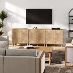 Wood TV Console for TVs up to 75
