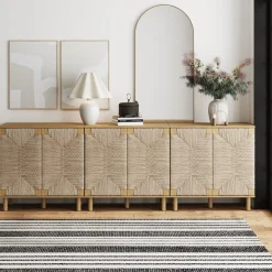 Wood TV Console for TVs up to 75
