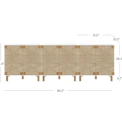 Wood TV Console for TVs up to 75