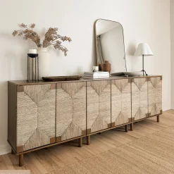 Wood TV Console for TVs up to 75