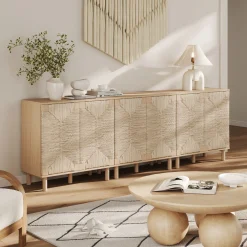 Wood TV Console for TVs up to 75