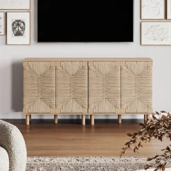 Wood TV Console for TVs up to 65