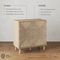 Wood TV Console for TVs up to 65