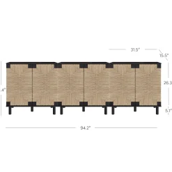 Wood TV Console for TVs up to 75