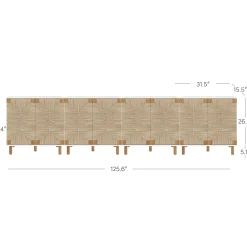 Wood TV Console for TVs up to 100
