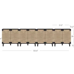 Wood TV Console for TVs up to 100