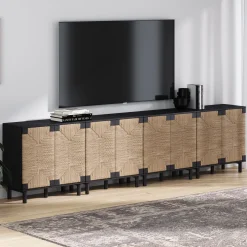 Wood TV Console for TVs up to 100