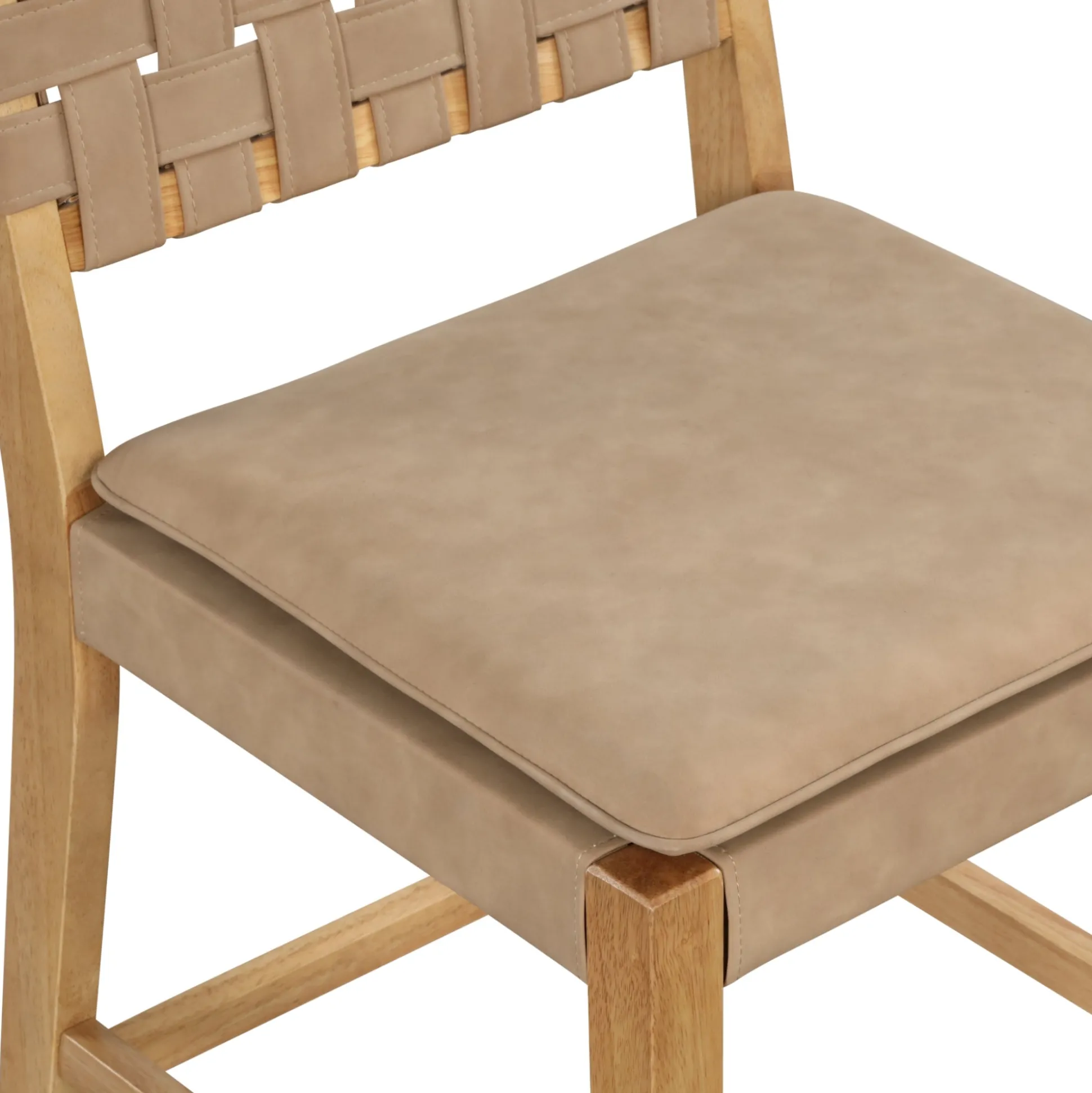 Woven Counter Height Bar Stools Brown (Set of 2)